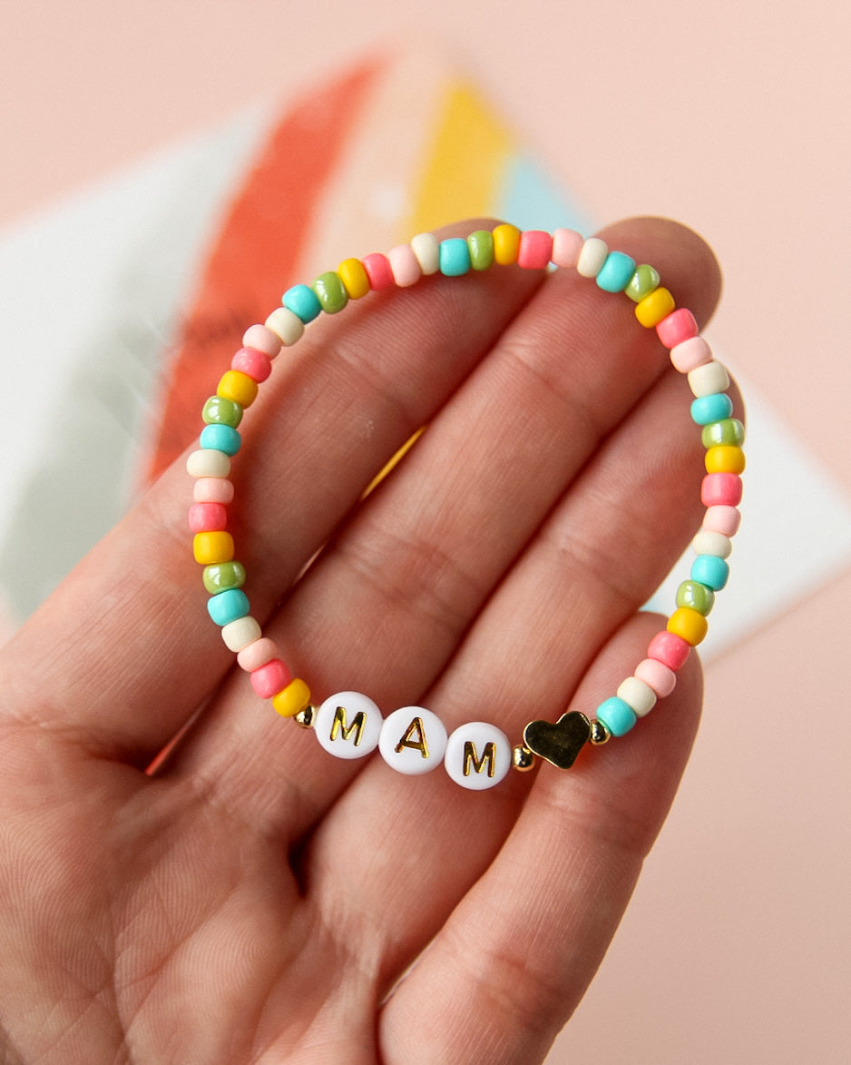 Mam/Mammy/Mama/Mom/Nana bracelet - tutti fruiti