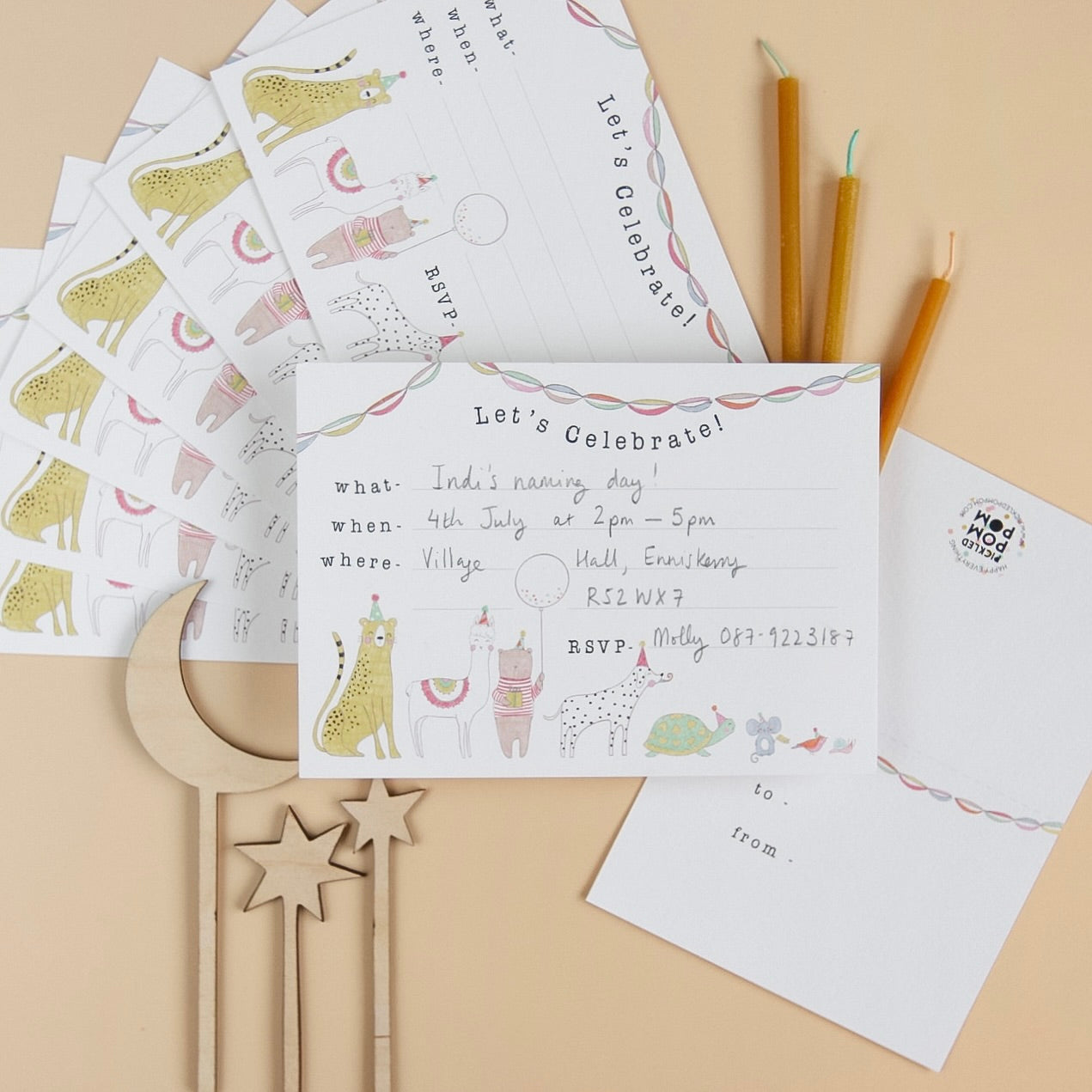 Party pals - invitations