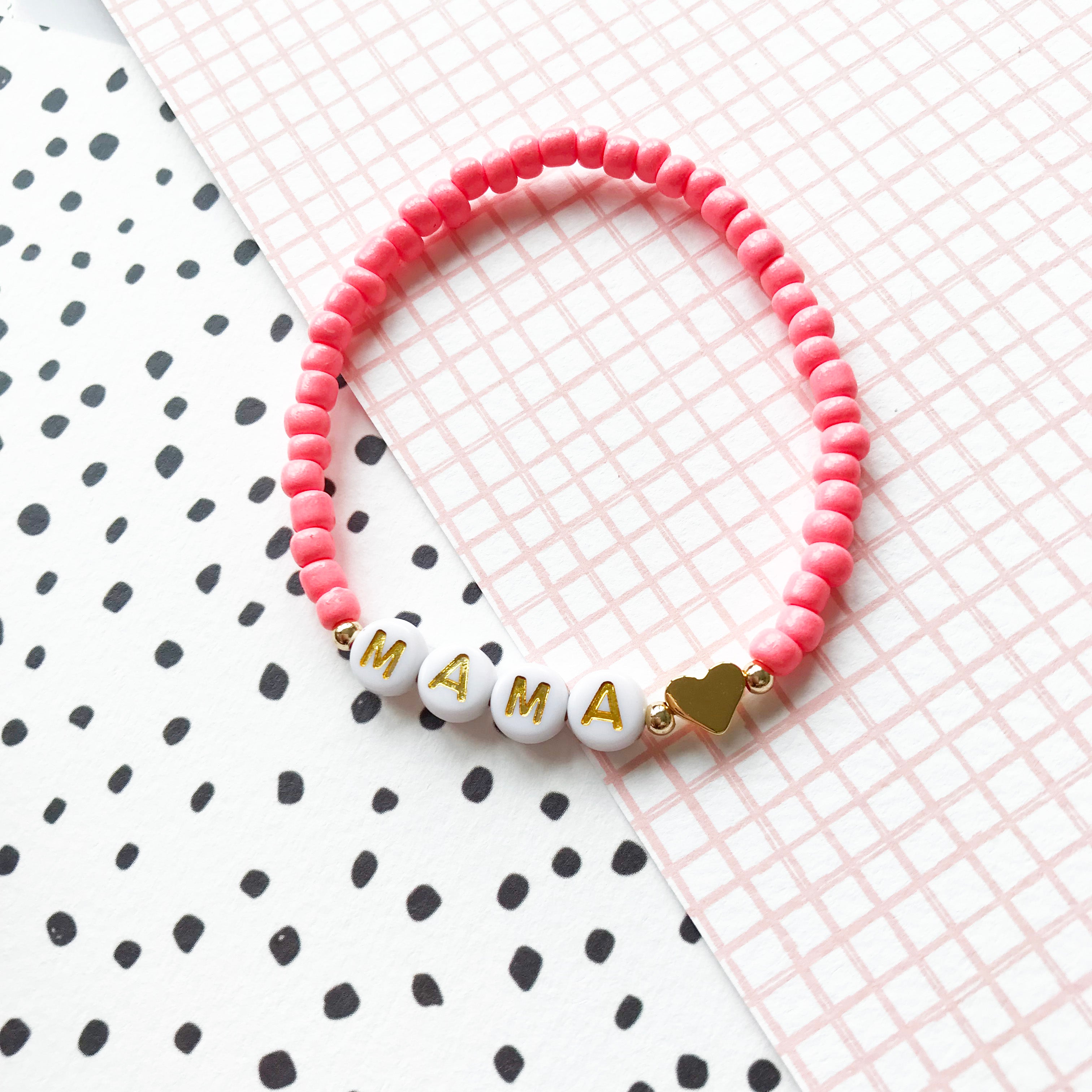 Mam/Mammy/Mama/Mom bracelet - watermelon
