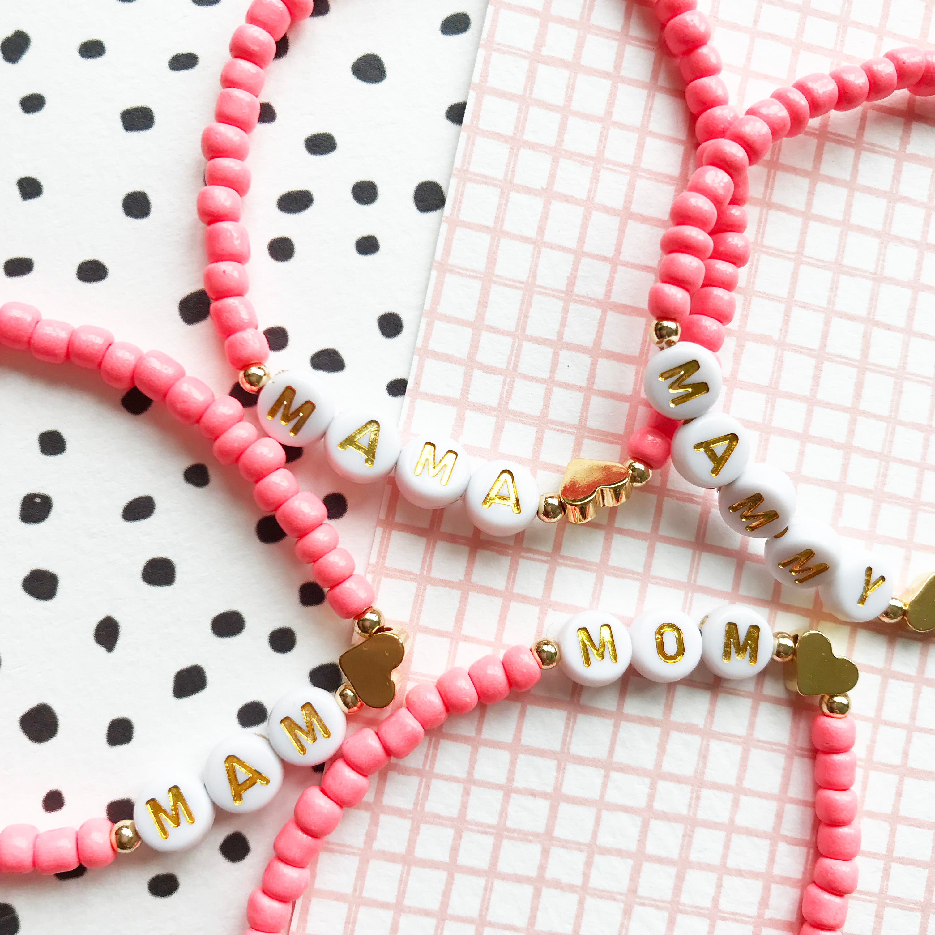 Mam/Mammy/Mama/Mom bracelet - watermelon