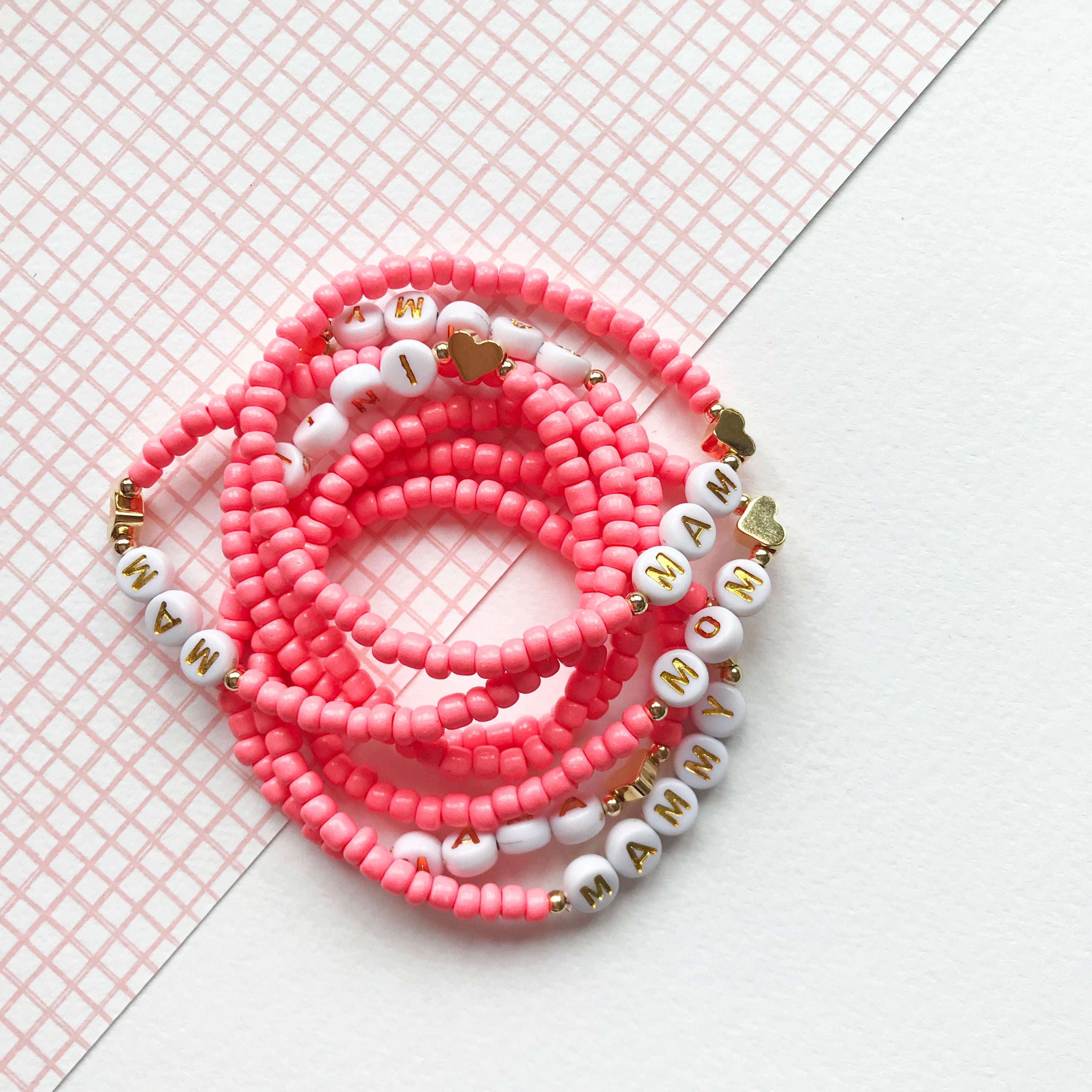 Mam/Mammy/Mama/Mom bracelet - watermelon