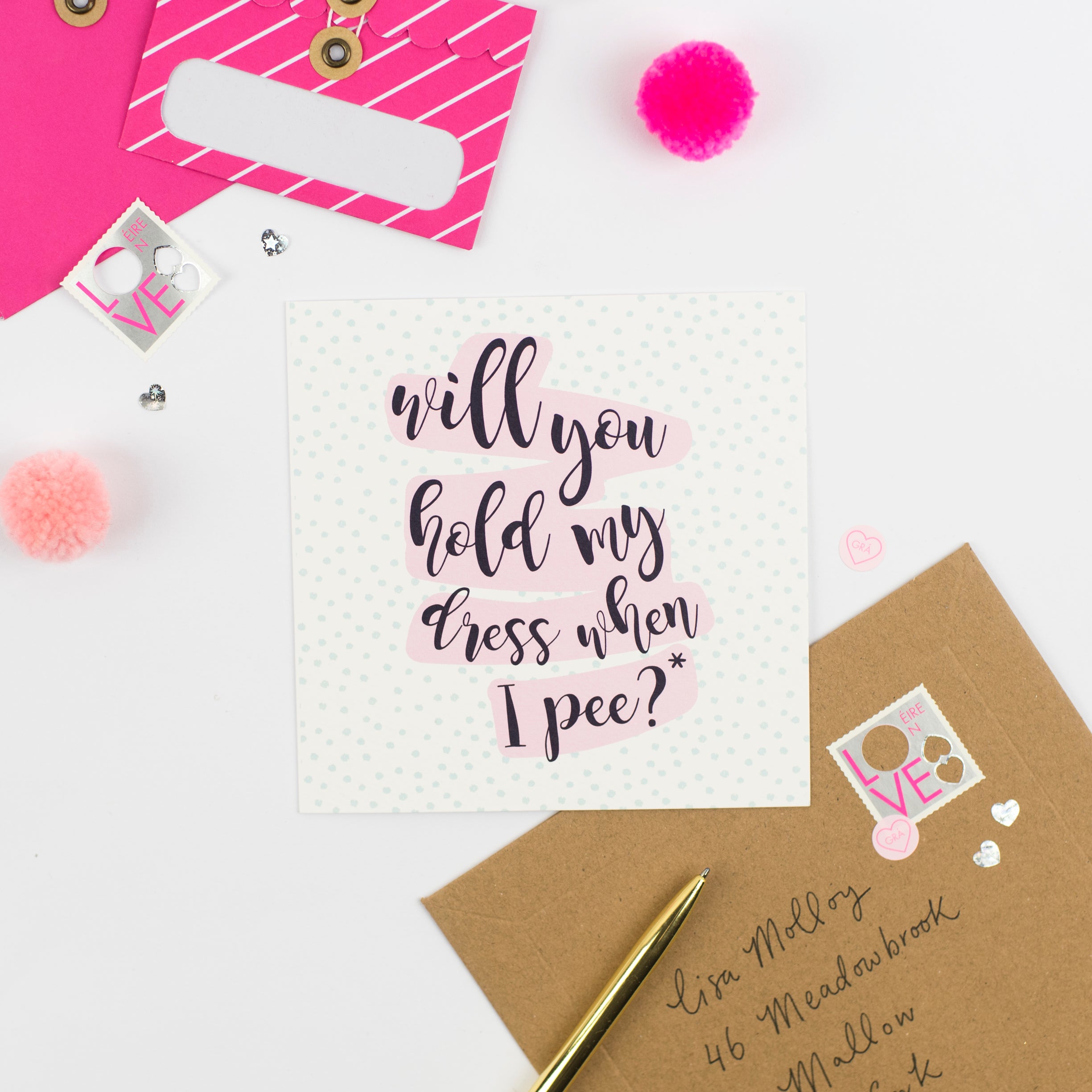 Will you hold my dress when I pee?