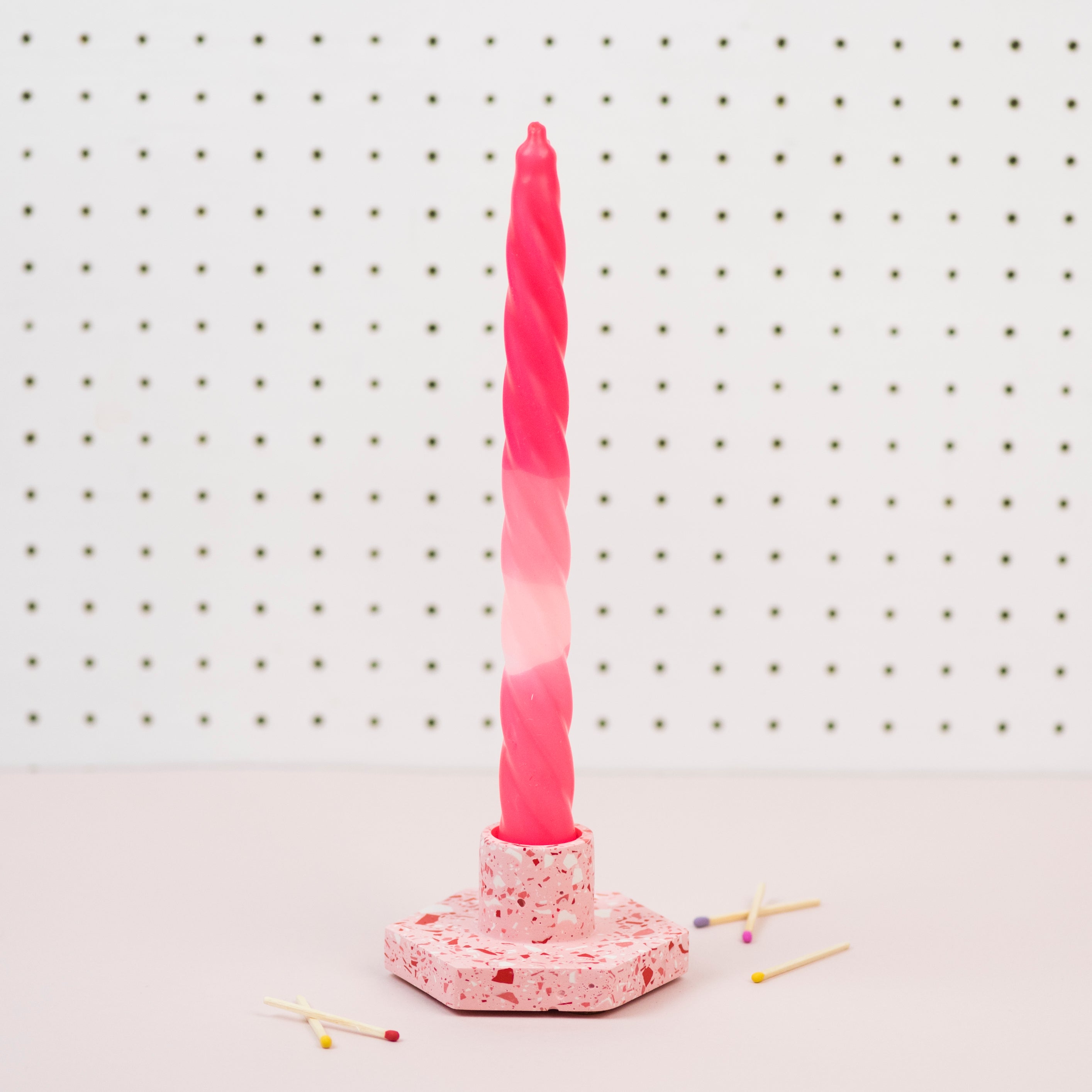 Pink Palace - Jesmonite candle holder