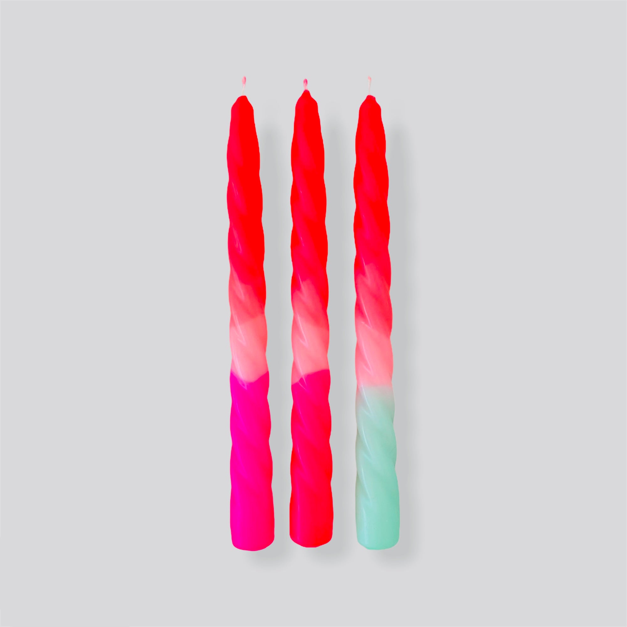 Twisted Raspberry Sorbet - 3pk neon candles