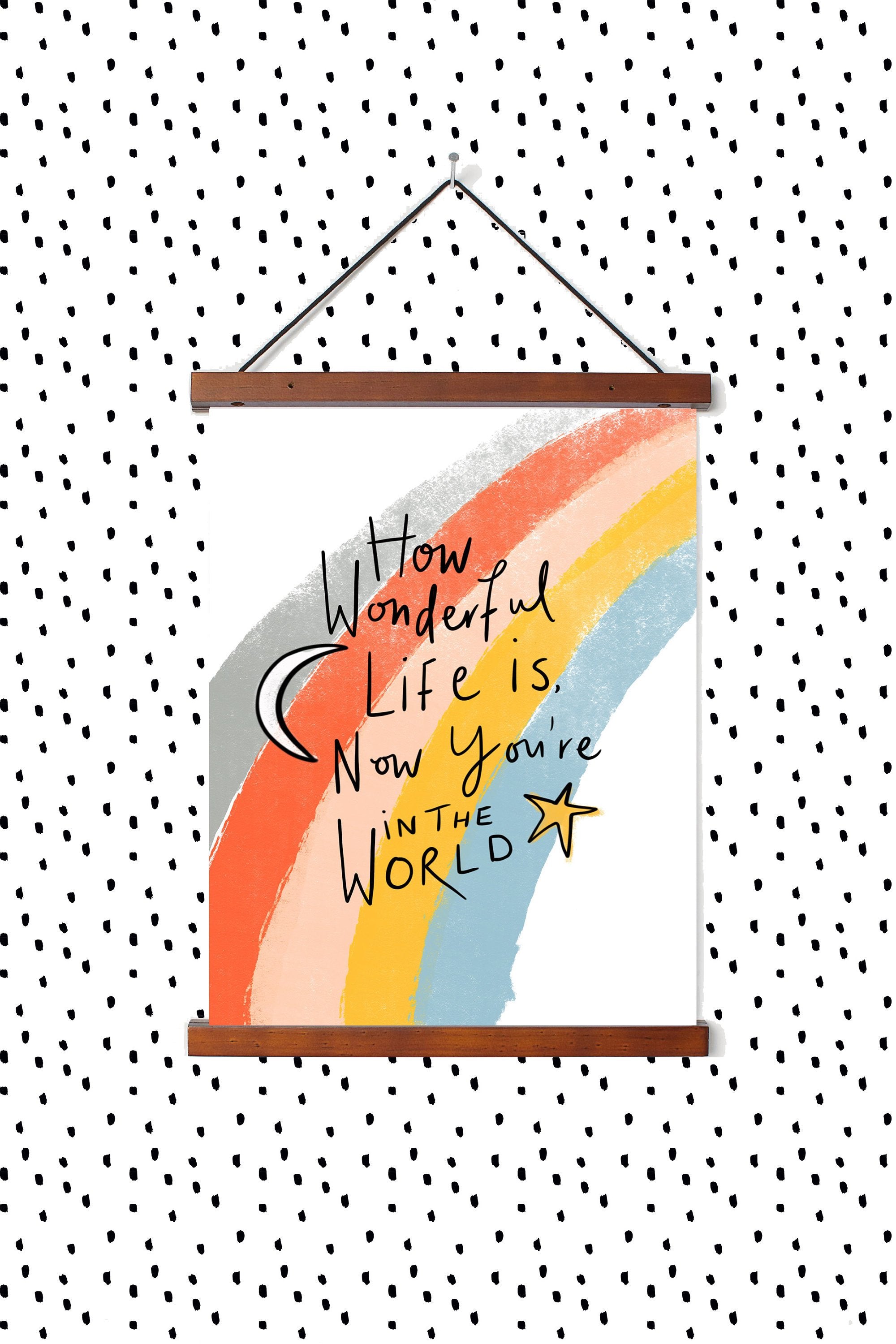 How wonderful life is now you're in the world