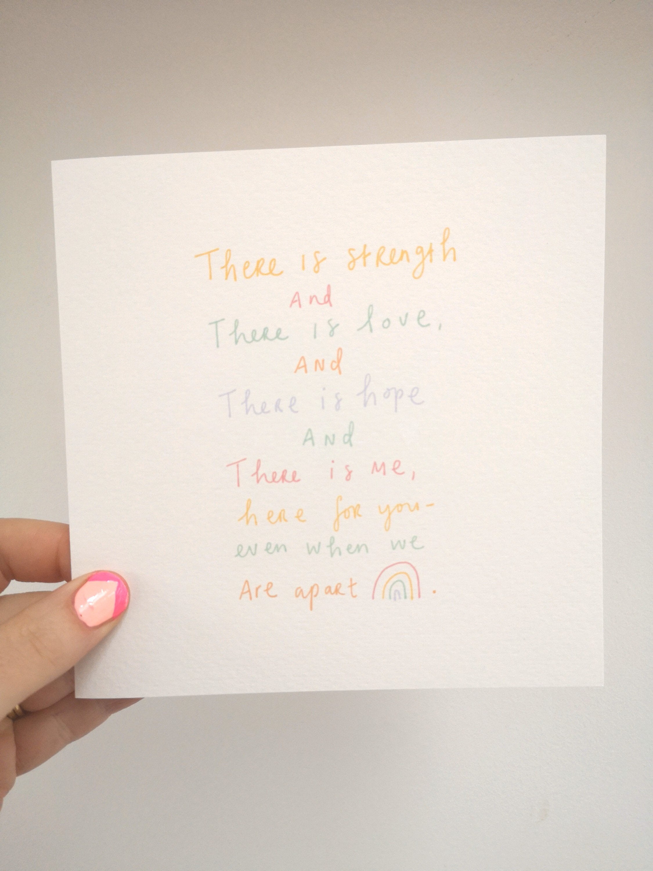 There is strength, there is love