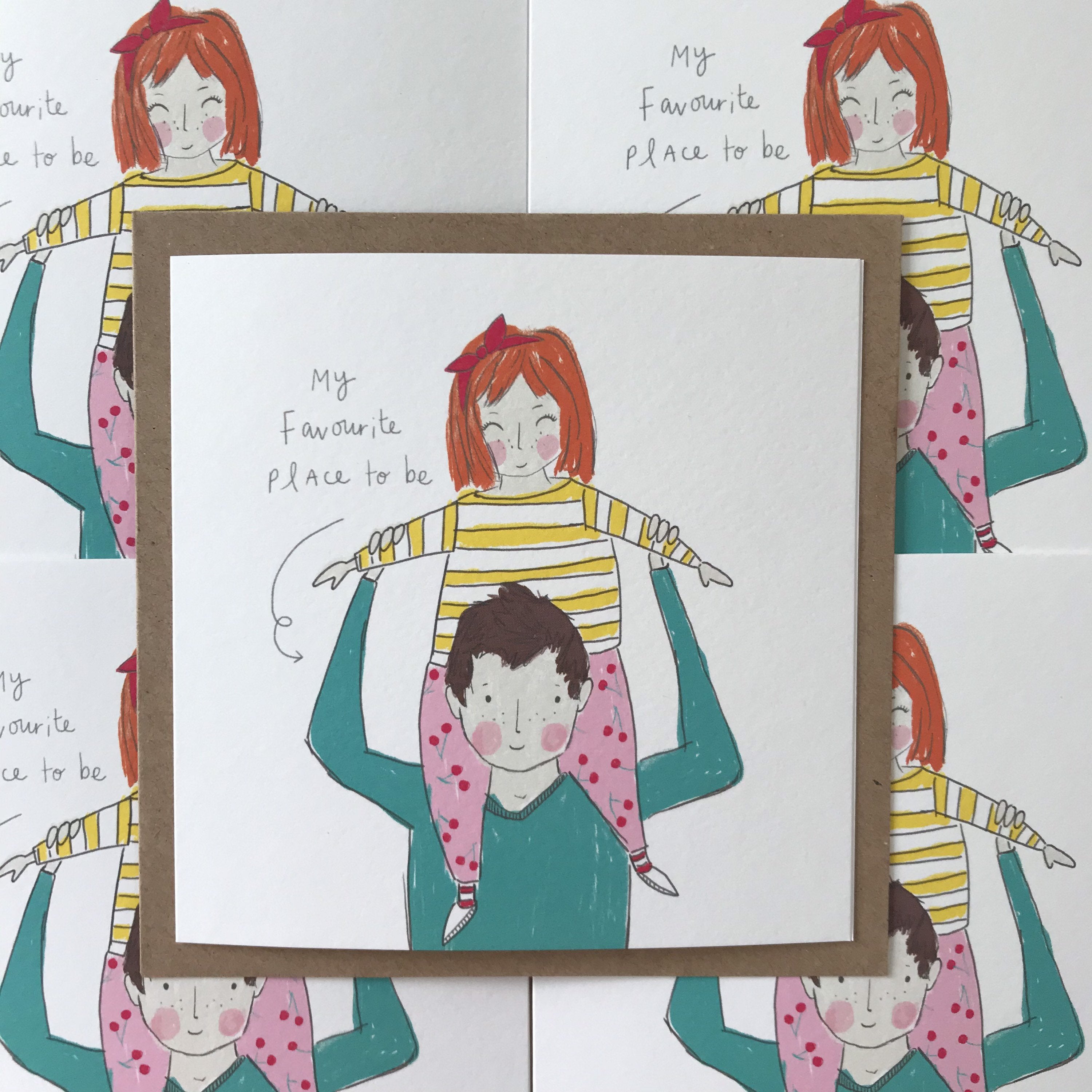 My favourite place - Dad and daughter card