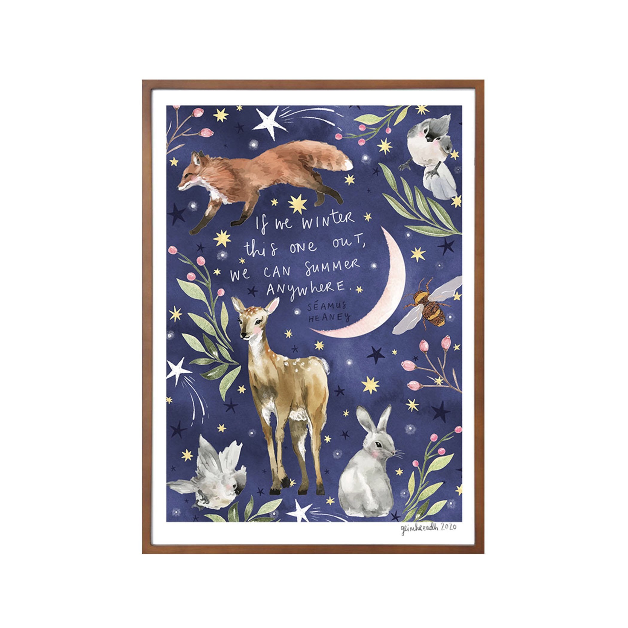 Winter this one out - Heaney quote - Print