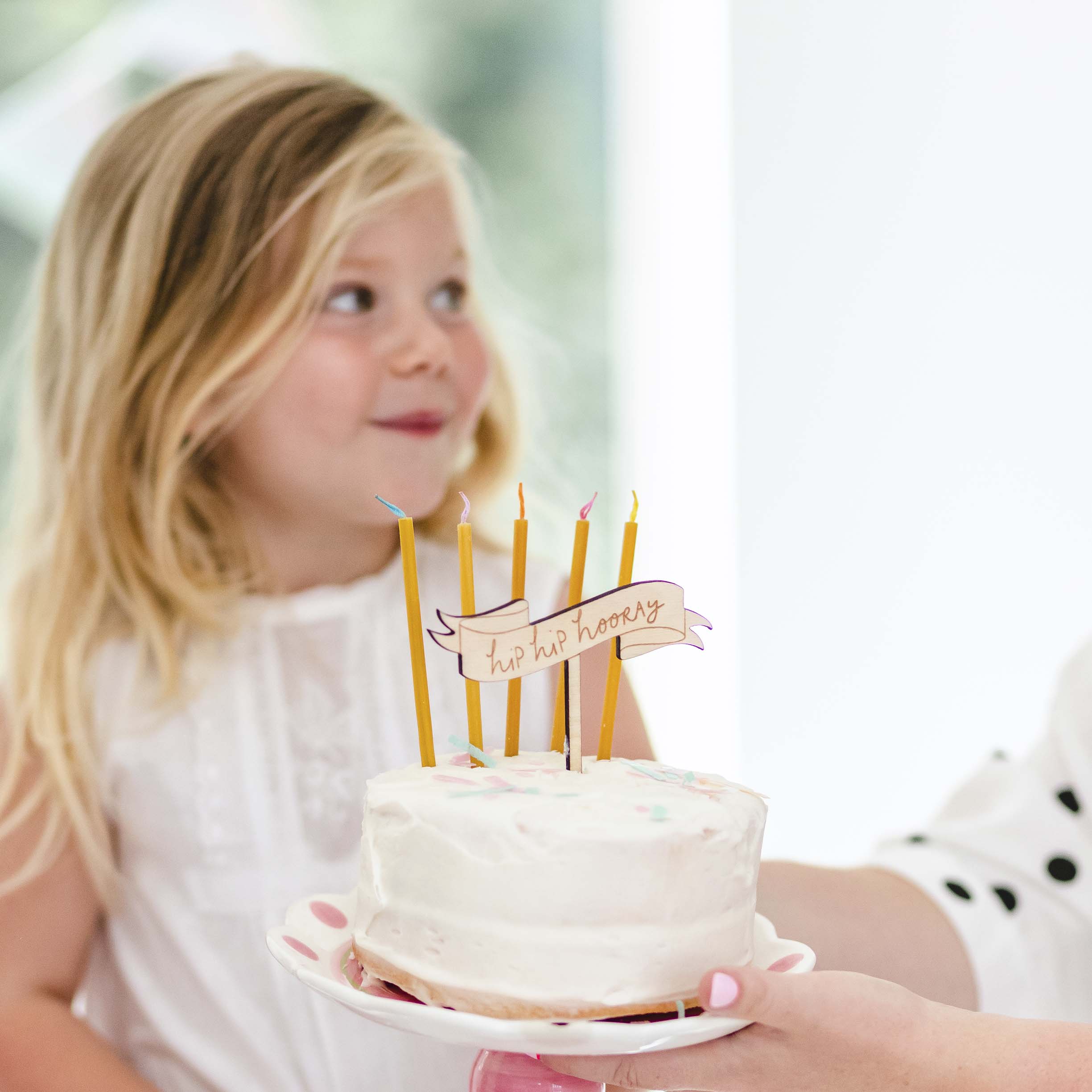 hip hip hooray! - cake topper