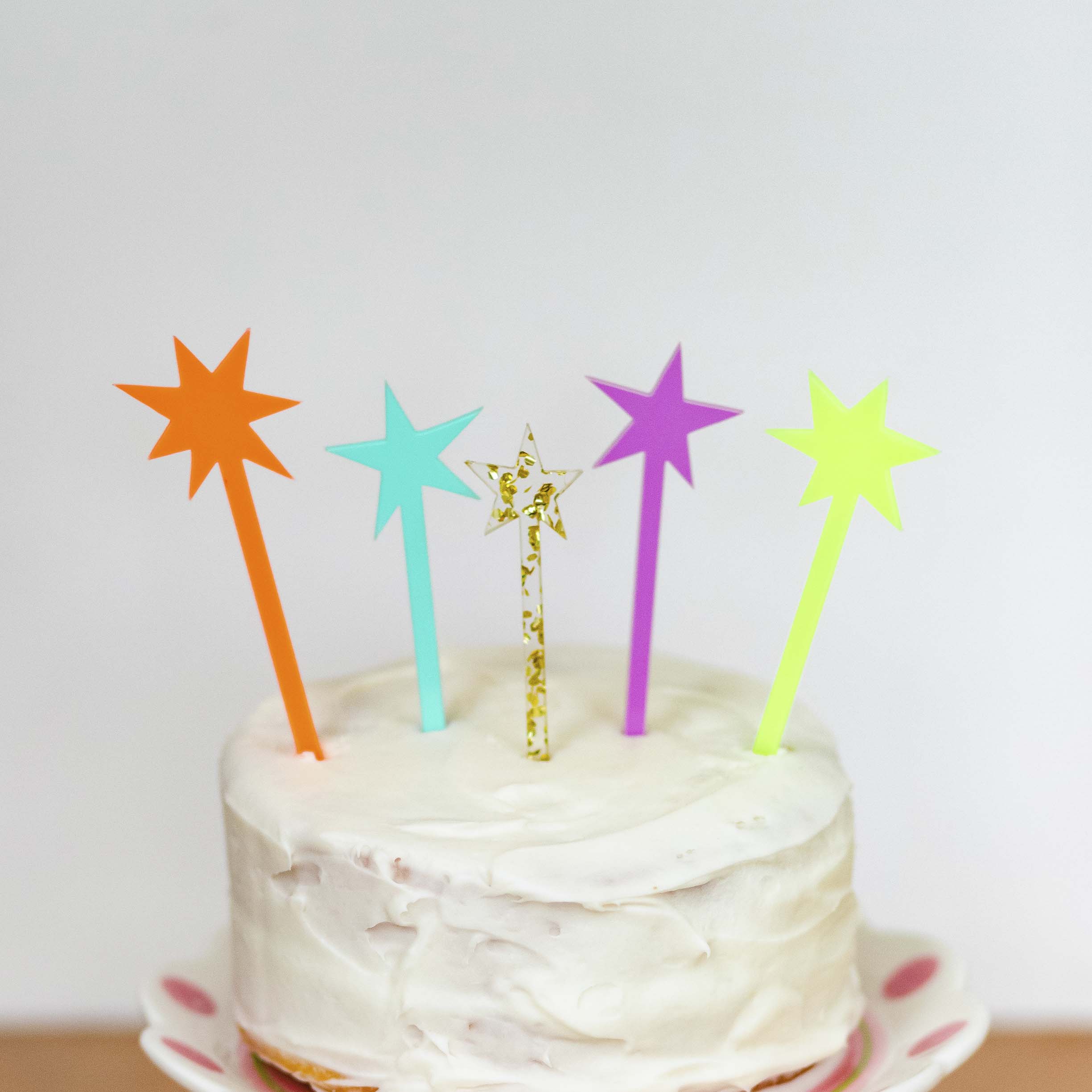 Starburst  - 5pk cake topper