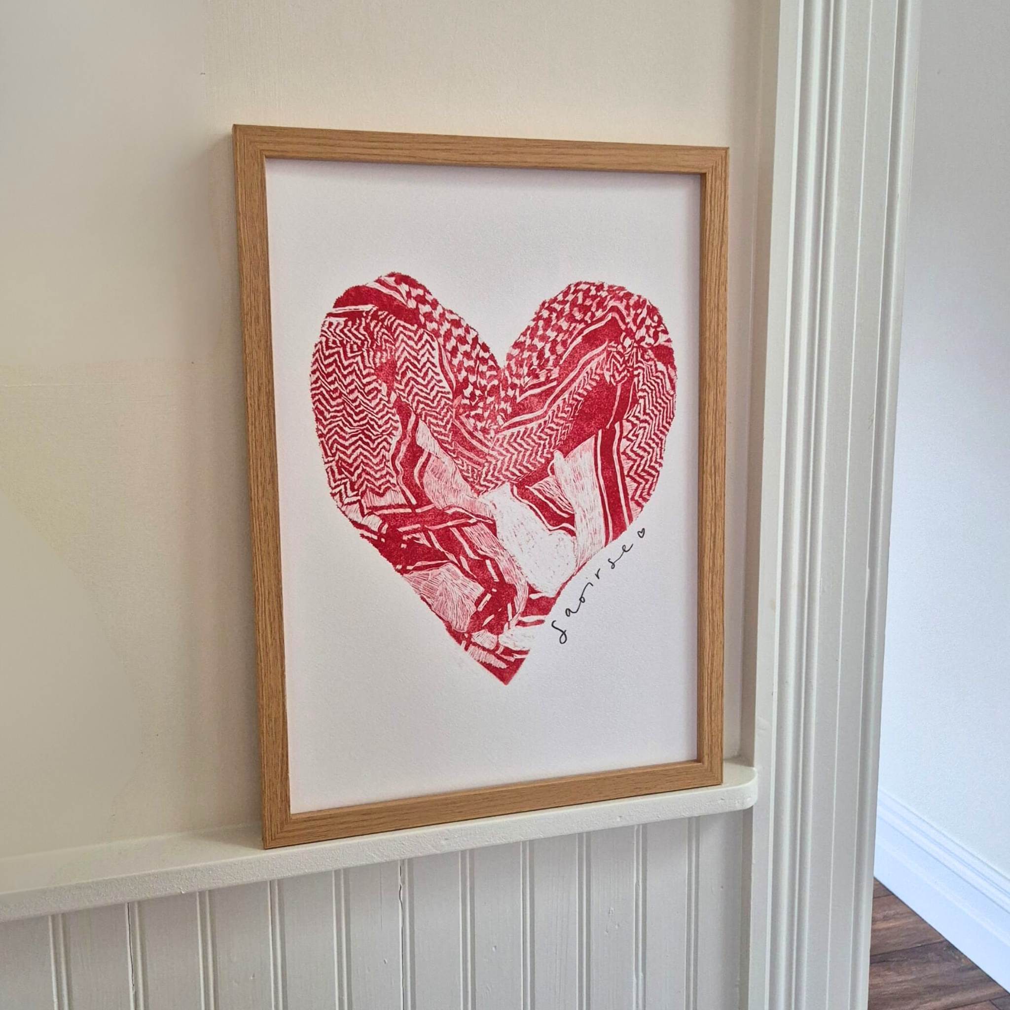 Saoirse don Phalaistín - Limited Edition Art Print Supporting Palestine