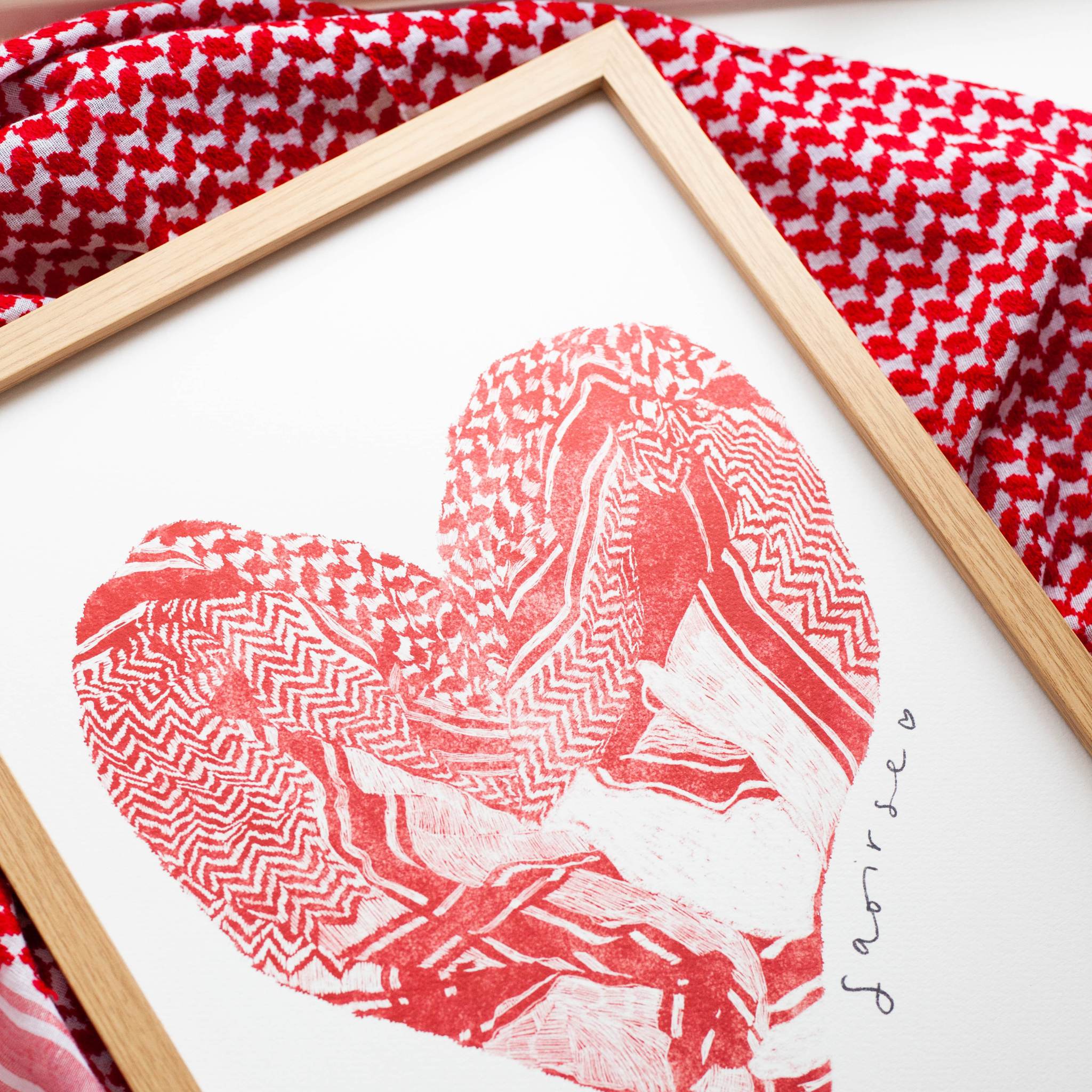 Saoirse don Phalaistín - Limited Edition Art Print Supporting Palestine