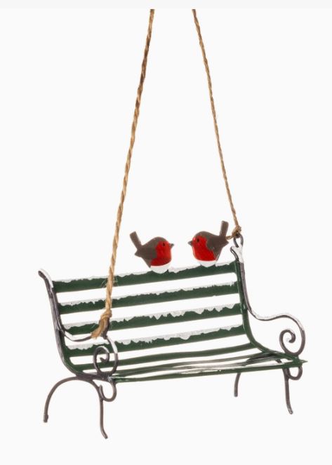 Little green park bench for Two
