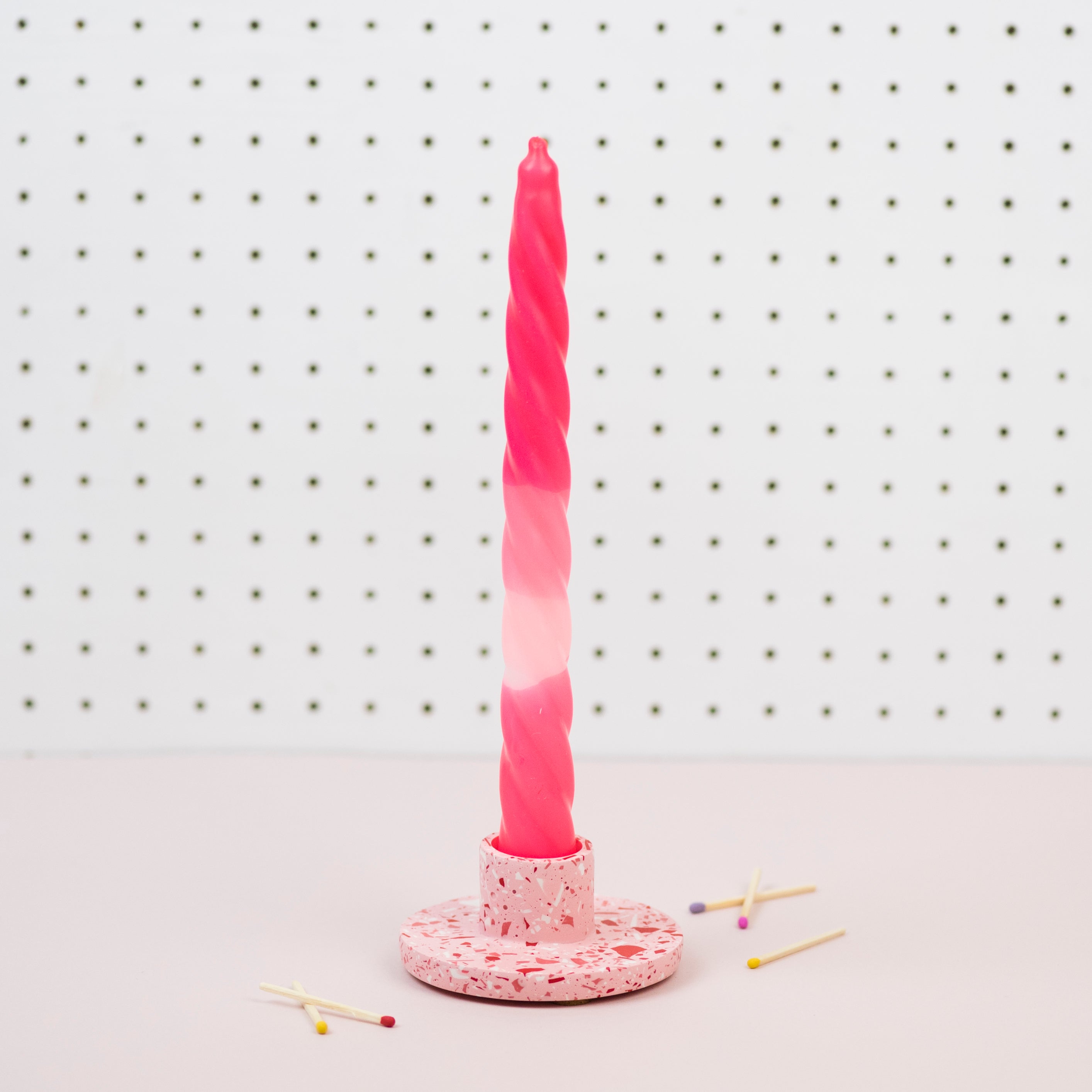 Pink Palace - Jesmonite candle holder