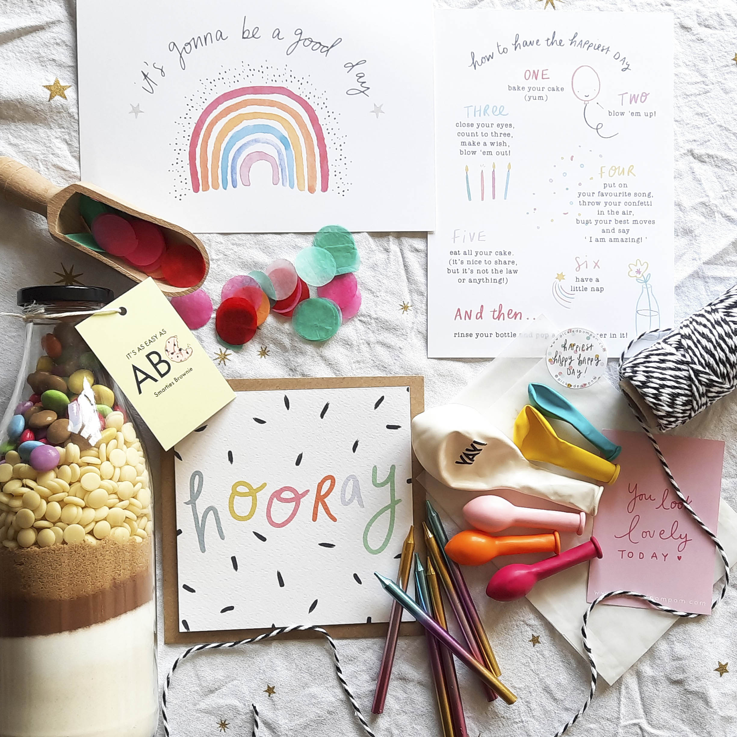 Happy happy day! - postal birthday box