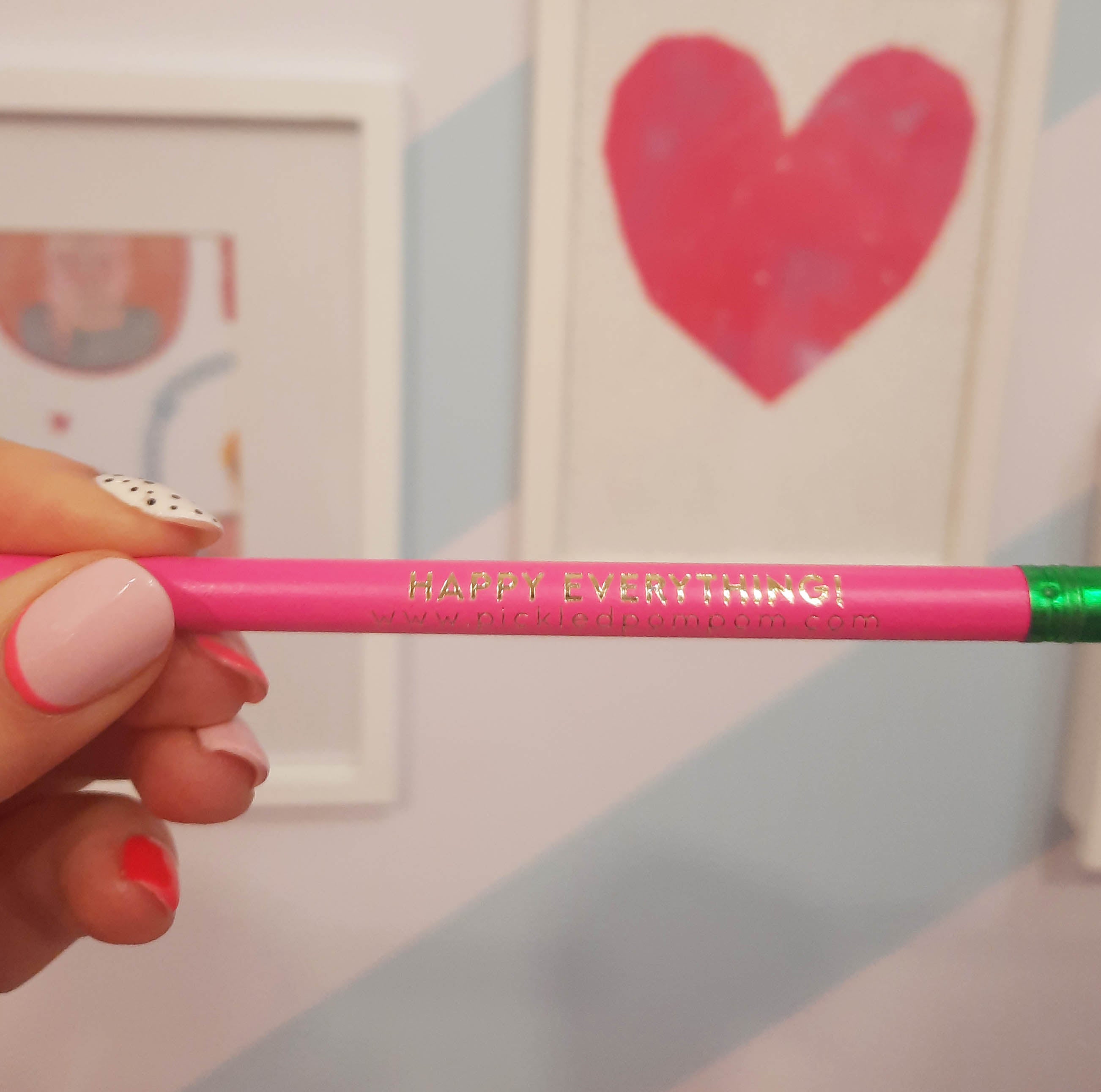 super extra gorgeous neon branded pencil!