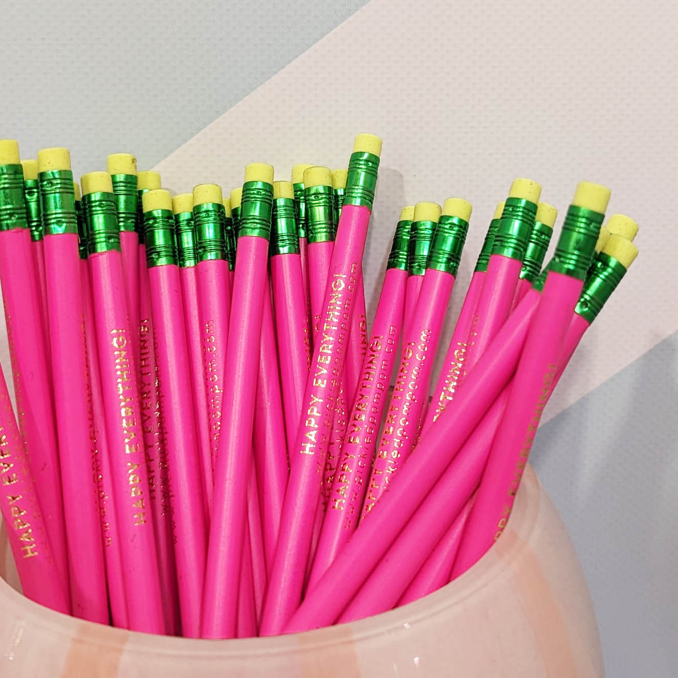 super extra gorgeous neon branded pencil!